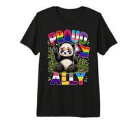 Orgulloso Ally Panda Mes del Orgullo LGBTQ Camiseta Premium