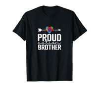 Orgulloso Autismo Hermano Rompecabezas corazón Hermano Camiseta
