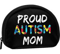 Orgulloso Autismo mamá Conciencia Mujeres y niñas Lindo Moda Monedero Cartera Bolsa Cambio Bolsa Llavero