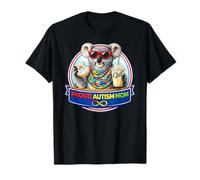 Orgulloso Autismo mamá Koala Oso Donut Milkshake Gafas de Sol TDAH Camiseta