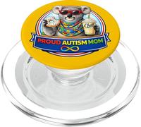 Orgulloso Autismo mamá Koala Oso Donut Milkshake Gafas de Sol TDAH PopSockets PopGrip para MagSafe