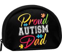 Orgulloso Autismo papá Mujeres y niñas Lindo Moda Monedero Cartera Bolsa Cambio Bolsa Llavero