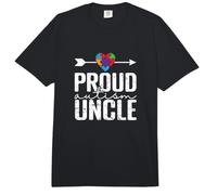 Orgulloso Autismo Tío Neurodiversidad Amor Comfort Colors Adult Heavyweight T-Shirt