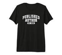 Orgulloso Autor publicado 2026 Mom Dad Vintage Poet Book Writer Camiseta Premium