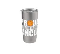 Orgulloso Baloncesto Tío Court Side Vaso térmico de acero inoxidable de doble pared