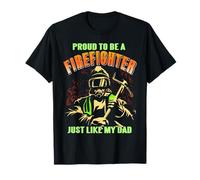 Orgulloso Bombero como papá Legado de Valor Camiseta