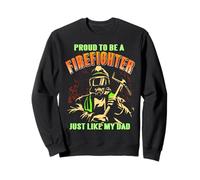Orgulloso Bombero como papá Legado de Valor Sudadera