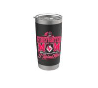 Orgulloso bombero mamá crié a mi bombero héroe Vaso térmico de acero inoxidable de doble pared