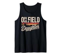 Orgulloso campo petrolífero hija Roughneck Oil Rig Trabajador Camiseta sin Mangas