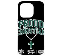 Orgulloso Christian Faith First Christian Streetwear Carcasa para iPhone 15 Pro