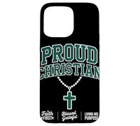 Orgulloso Christian Faith First Christian Streetwear Carcasa para iPhone 15 Pro MAX