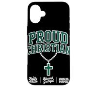 Orgulloso Christian Faith First Christian Streetwear Carcasa para iPhone 16 Plus
