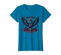 Orgulloso Ciudadano del hogar de los Valientes Camiseta, Mujer, Zafiro, M