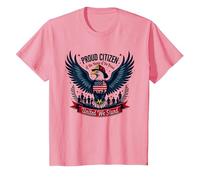 Orgulloso Ciudadano del hogar de los Valientes Camiseta, Niños, Rosado, 2 años