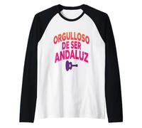 Orgulloso De Ser Andaluz Camiseta Cultural Española Camiseta Manga Raglan