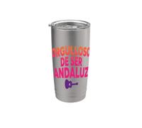 Orgulloso De Ser Andaluz Camiseta Cultural Española Vaso térmico de acero inoxidable de doble pared