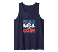 Orgulloso de ser escoria Radical de Izquierda - Rebel Democrat Political Camiseta sin Mangas