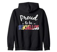 Orgulloso de ser Las raíces del Patrimonio de la Bandera de Seychelles Sudadera con Capucha
