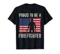 Orgulloso de ser un Bombero camión de Bomberos Bomberos Bomberos rescatador Camiseta