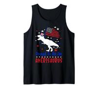 Orgulloso de ser un Dinosaurio Amerisaurus T Rex 4 de Julio Camiseta sin Mangas