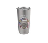 Orgulloso de ser un Odin Noruego Patriótico Noruega Patriotismo Vaso térmico de acero inoxidable de doble pared