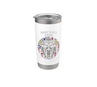Orgulloso de ser un Odin Noruego Patriótico Noruega Patriotismo Vaso térmico de acero inoxidable de doble pared