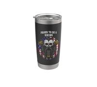 Orgulloso de ser un Odin Noruego Patriótico Noruega Patriotismo Vaso térmico de acero inoxidable de doble pared