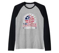 Orgulloso de ser un puño levantado de la Bandera de Liberia Siempre Libre de Liberia Camiseta Manga Raglan