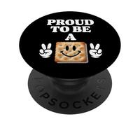 Orgulloso de ser una Galleta Meme de Bocadillo de Humor de PopSockets PopGrip Adhesivo