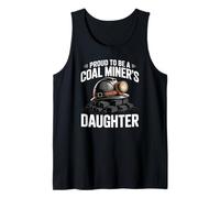 Orgulloso de ser una Hija minera del carbón Orgullo de minería de carbón Camiseta sin Mangas
