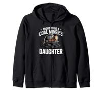 Orgulloso de ser una Hija minera del carbón Orgullo de minería de carbón Sudadera con Capucha