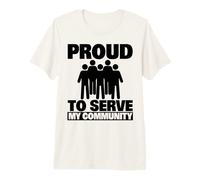 Orgulloso de Servir a mi Comunidad como voluntario Camiseta Premium
