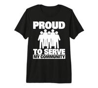 Orgulloso de Servir a mi Comunidad como voluntario Camiseta Premium