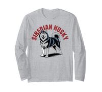 Orgulloso dueño de Raza de Perro Husky Siberiano Manga Larga