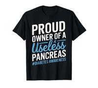 Orgulloso Dueño De Un Páncreas Inútil Diabetes Humor Páncreas Camiseta
