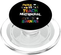 Orgulloso Enseñar Estudiantes Multilingües Profesor Lingüista Idioma PopSockets PopGrip para MagSafe
