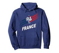 Orgulloso Francia Born Cheer Lema Raíces País Espíritu Deportivo Sudadera con Capucha