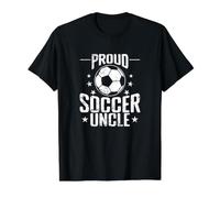 Orgulloso Fútbol Tío Vintage Ball Camiseta gráfica económica, Hombre, Negro, S