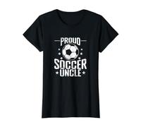 Orgulloso Fútbol Tío Vintage Ball Camiseta gráfica económica, Mujer, Negro, L