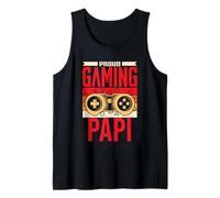 Orgulloso Gaming Papi Gamers Videojuegos Juego de Videojuegos Camiseta sin Mangas