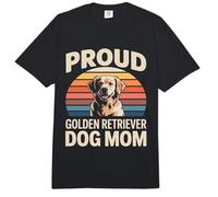 Orgulloso Golden Retriever Dog Mom Sunset Comfort Colors Adult Heavyweight T-Shirt