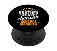 Orgulloso Hermano Freaking Impresionante Gerente General PopSockets PopGrip Adhesivo