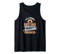 Orgulloso Hermano Maldito Ingeniero Impresionante Camiseta sin Mangas