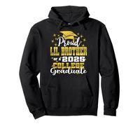 Orgulloso hermano pequeño de 2025 College Graduate Family 24 Sudadera con Capucha