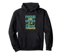 Orgulloso Hermano pequeño de Adolescente Oficial Sudadera con Capucha