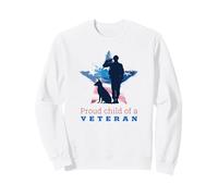 Orgulloso Hijo de un Veterano (gráfico de Soldado Americano de la Bandera de Estados Unidos) Sudadera