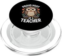 Orgulloso Hoot of A Teacher Owl Theme Humor PopSockets PopGrip para MagSafe