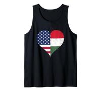 Orgulloso Húngaro Americano una Bandera Hungría EE UU Camiseta sin Mangas