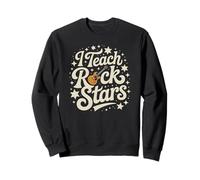 Orgulloso I Teach ROCKSTARS Teacher Music Camp Band Enseñanza ESL Sudadera