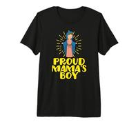 Orgulloso Mamá Nuestra Señora Bendito Lindo Catholic Boy Hombres Camiseta Premium